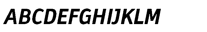 Biotrip Sans Semi Bold Italic Font UPPERCASE