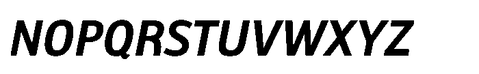 Biotrip Sans Semi Bold Italic Font UPPERCASE