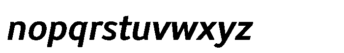 Biotrip Sans Semi Bold Italic Font LOWERCASE