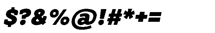 Biotrip Serif Black Italic Font OTHER CHARS