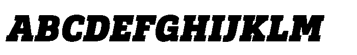 Biotrip Serif Black Italic Font UPPERCASE