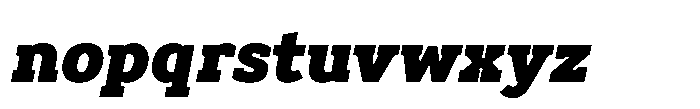 Biotrip Serif Black Italic Font LOWERCASE