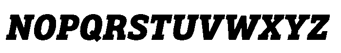 Biotrip Serif Extra Bold Italic Font UPPERCASE