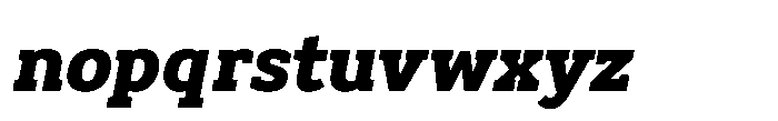 Biotrip Serif Extra Bold Italic Font LOWERCASE