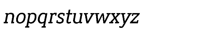 Biotrip Serif Italic Font LOWERCASE