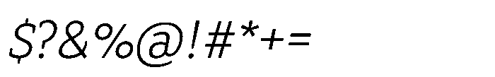 Biotrip Serif Light Italic Font OTHER CHARS