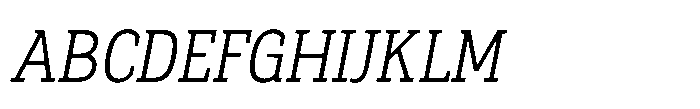 Biotrip Serif Light Italic Font UPPERCASE