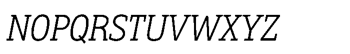 Biotrip Serif Light Italic Font UPPERCASE