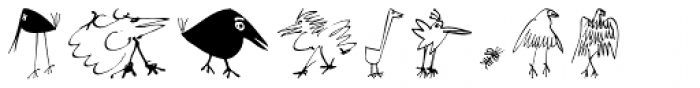 Birds EF Font UPPERCASE