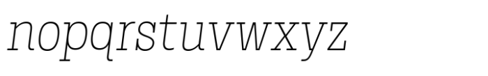 Birdwood Thin Italic Font LOWERCASE