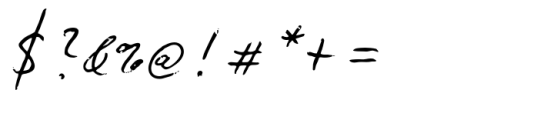 Biro Script Sloppy Font OTHER CHARS