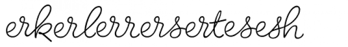 Birthday Ligatures Two Font LOWERCASE
