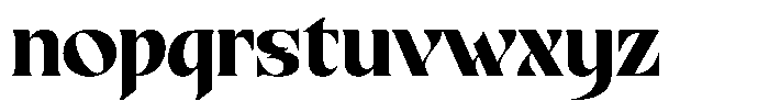 Birvase Font LOWERCASE