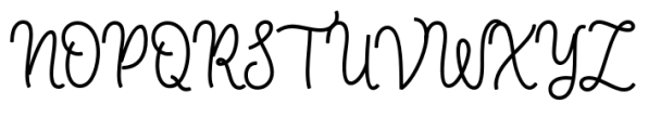 Biscuiterie Monoline Script Regular Font UPPERCASE