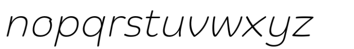 Biski Extra Light Italic Font LOWERCASE