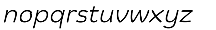 Biski Light Italic Font LOWERCASE