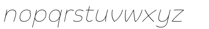 Biski Thin Italic Font LOWERCASE
