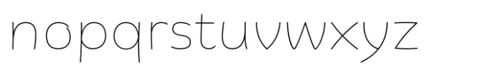 Biski Thin Font LOWERCASE