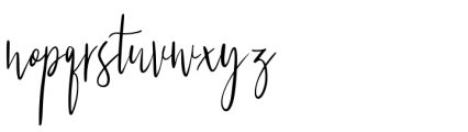 Biskidy Script Font LOWERCASE