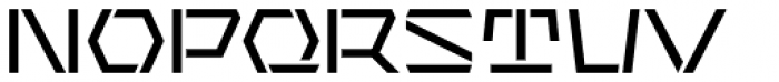 Bismuth Stencil Regular Font LOWERCASE