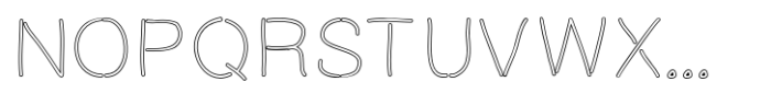 Bisquetti Outline Font UPPERCASE