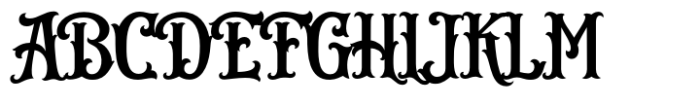 Bistern Font UPPERCASE