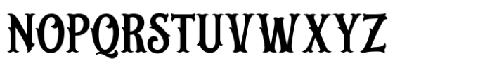 Bistern Font LOWERCASE