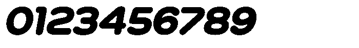 Bisteron Black Italic Font OTHER CHARS