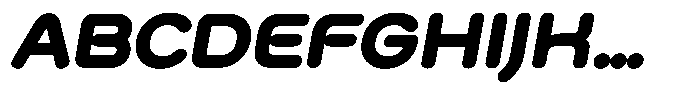 Bisteron Black Italic Font UPPERCASE