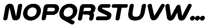 Bisteron Black Italic Font UPPERCASE