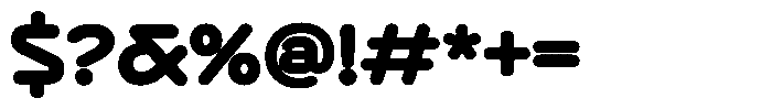 Bisteron Black Font OTHER CHARS