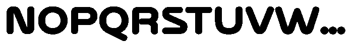 Bisteron Black Font UPPERCASE