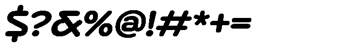 Bisteron Bold Italic Font OTHER CHARS