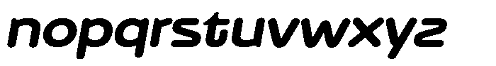 Bisteron Bold Italic Font LOWERCASE