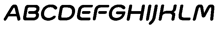Bisteron Italic Font UPPERCASE