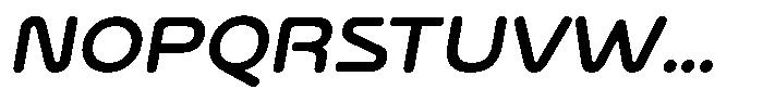 Bisteron Italic Font UPPERCASE