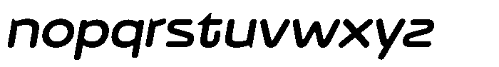 Bisteron Italic Font LOWERCASE