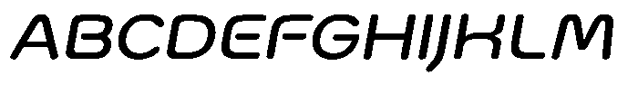 Bisteron Light Italic Font UPPERCASE