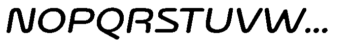 Bisteron Light Italic Font UPPERCASE