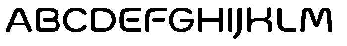 Bisteron Light Font UPPERCASE
