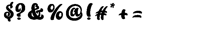 Bistrot Font OTHER CHARS