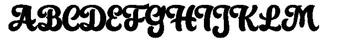 Bistrot Font UPPERCASE