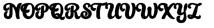 Bistrot Font UPPERCASE