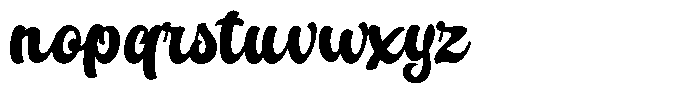 Bistrot Font LOWERCASE