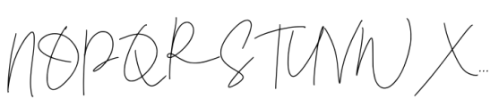 Bistye Signature Font UPPERCASE