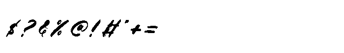 Bitalon Italic Font OTHER CHARS