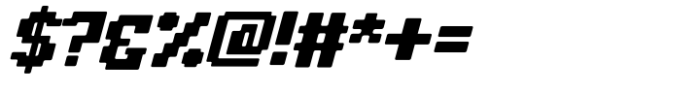 Bitbeam Italic Font OTHER CHARS