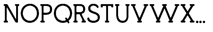 Bitfolio Font UPPERCASE