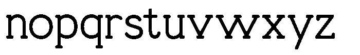 Bitfolio Font LOWERCASE