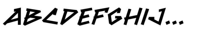 Bithead Bark Bold Italic Font UPPERCASE